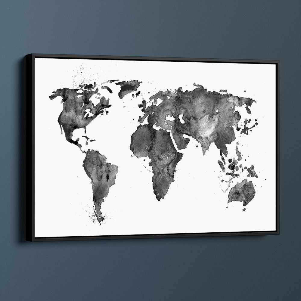 Black And White Map