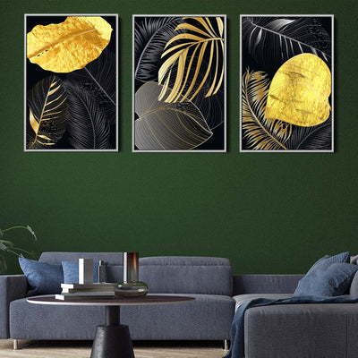 Black And Golden Leaves