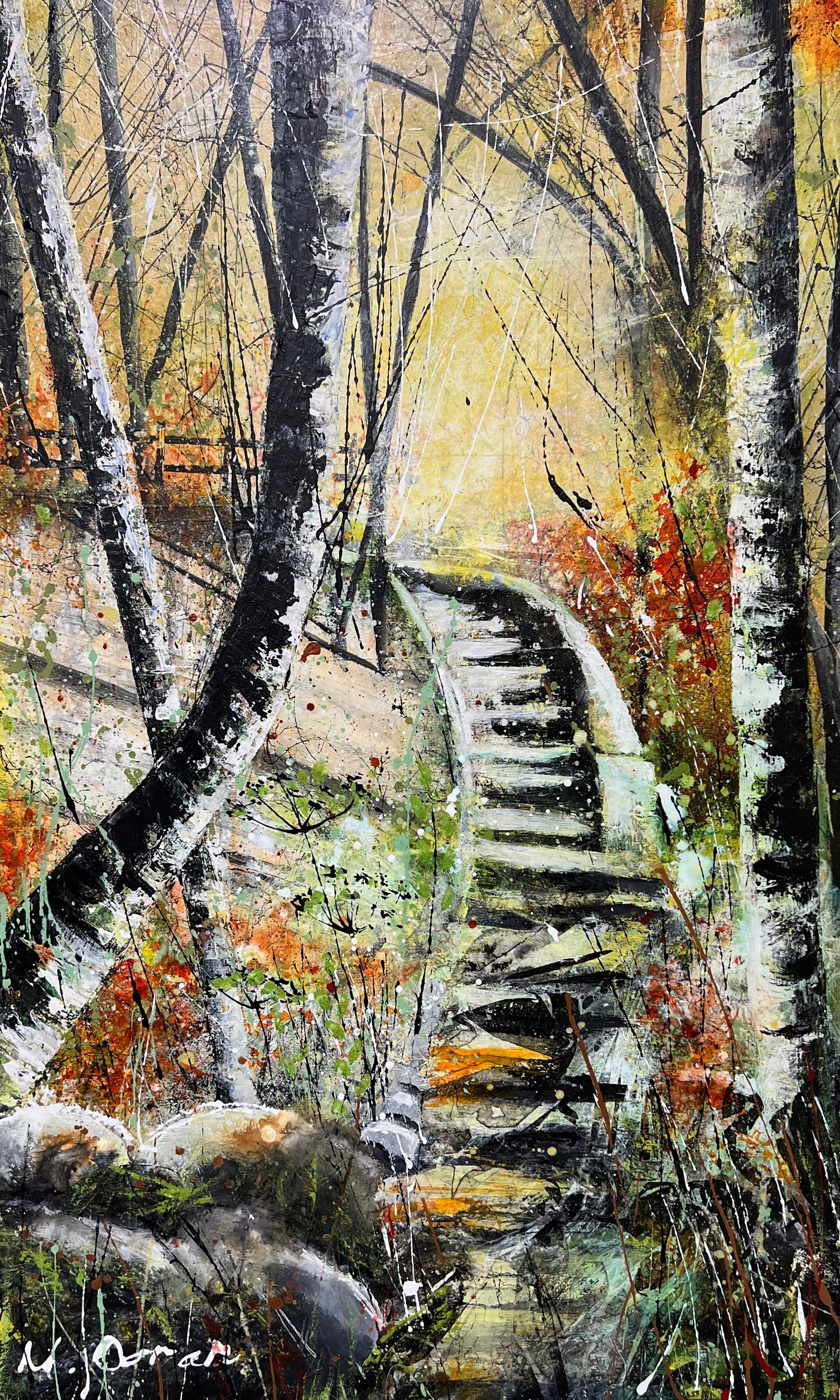Secluded Stairway Print