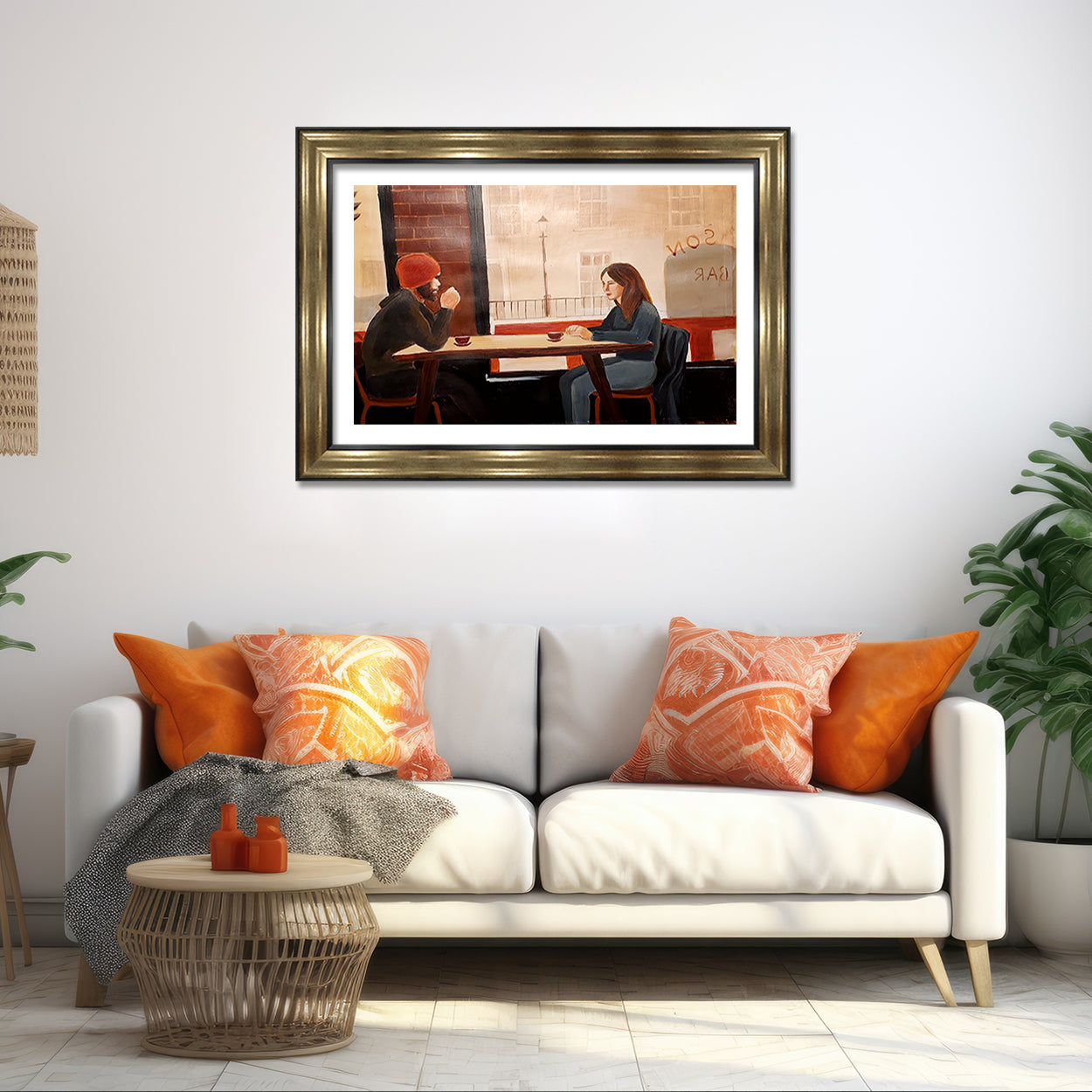 Coffee Date Framed