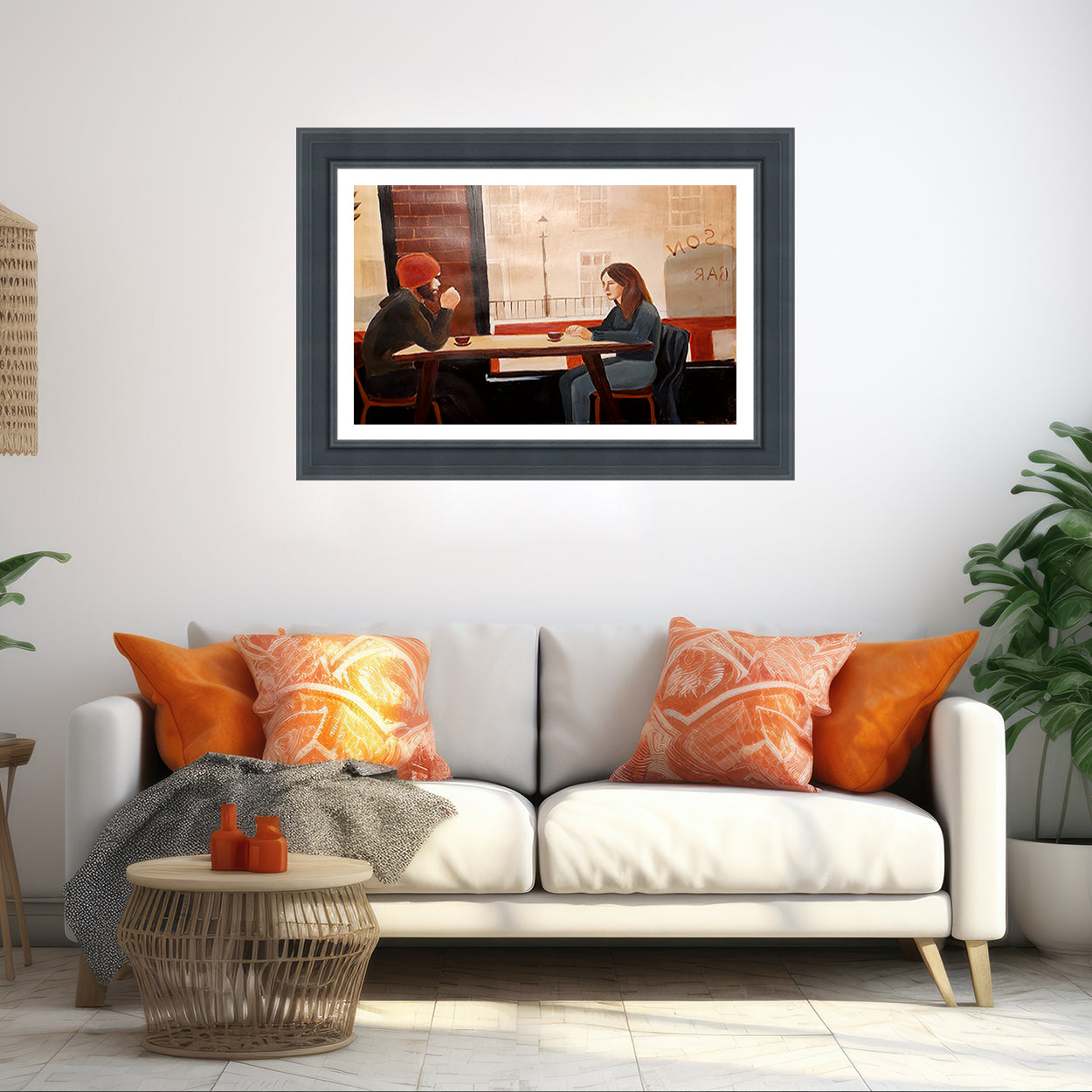 Coffee Date Framed