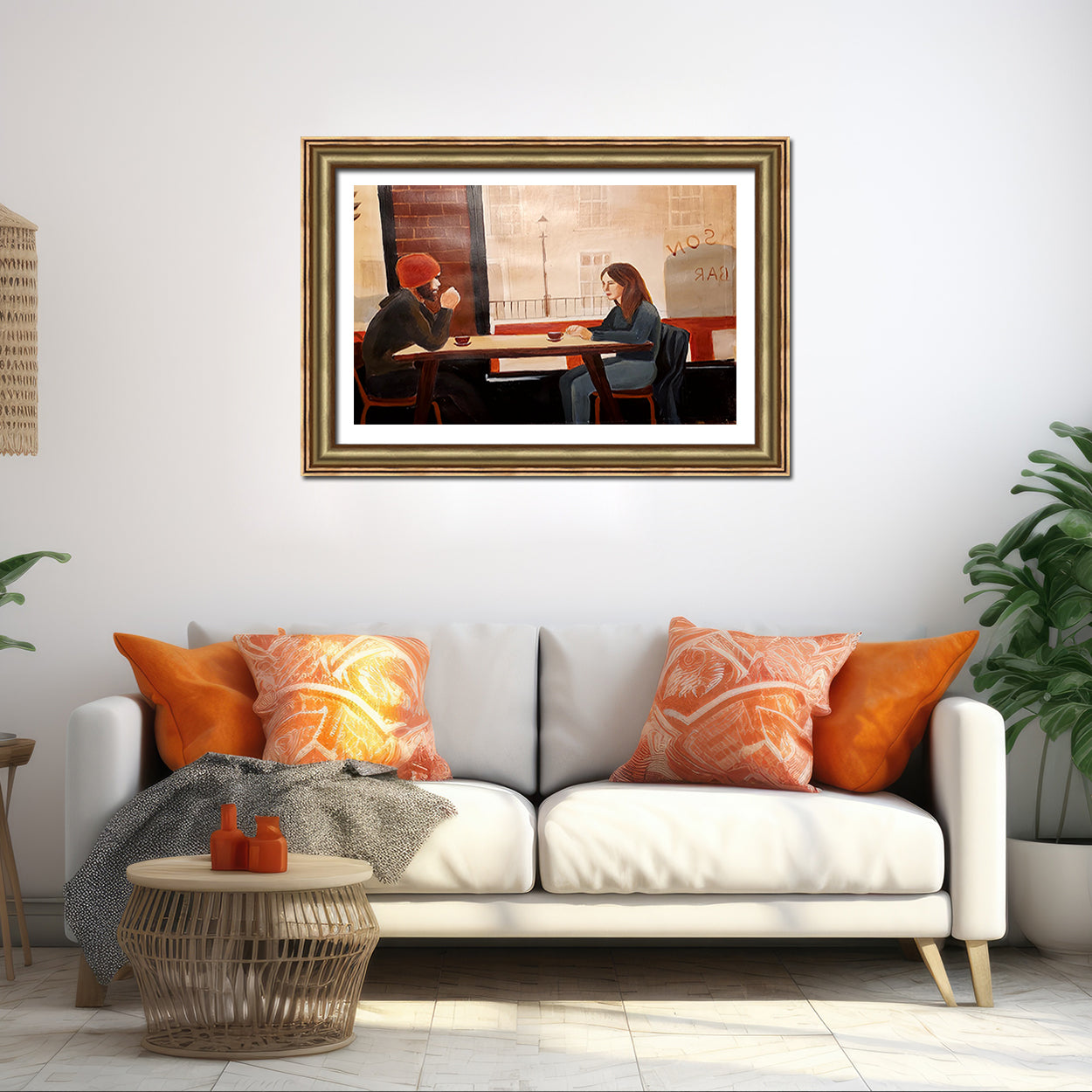 Coffee Date Framed