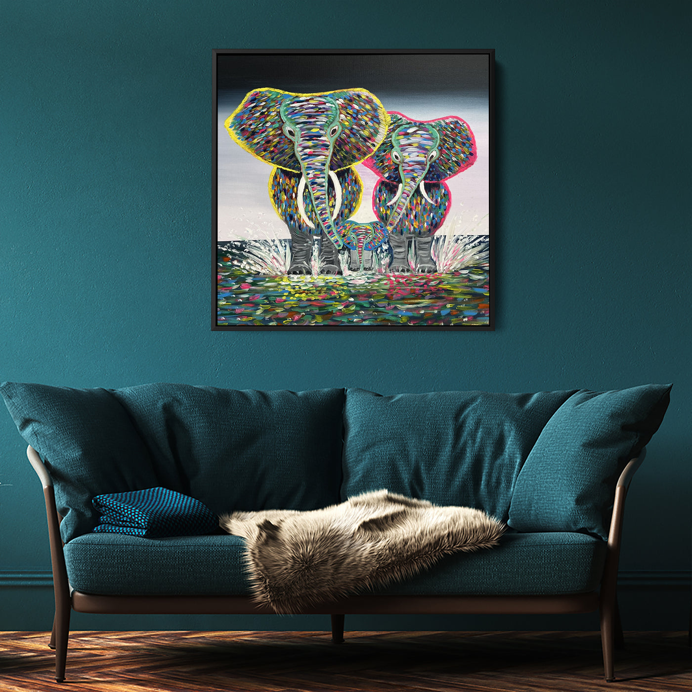 Colourful Elephant Family Kate Marron