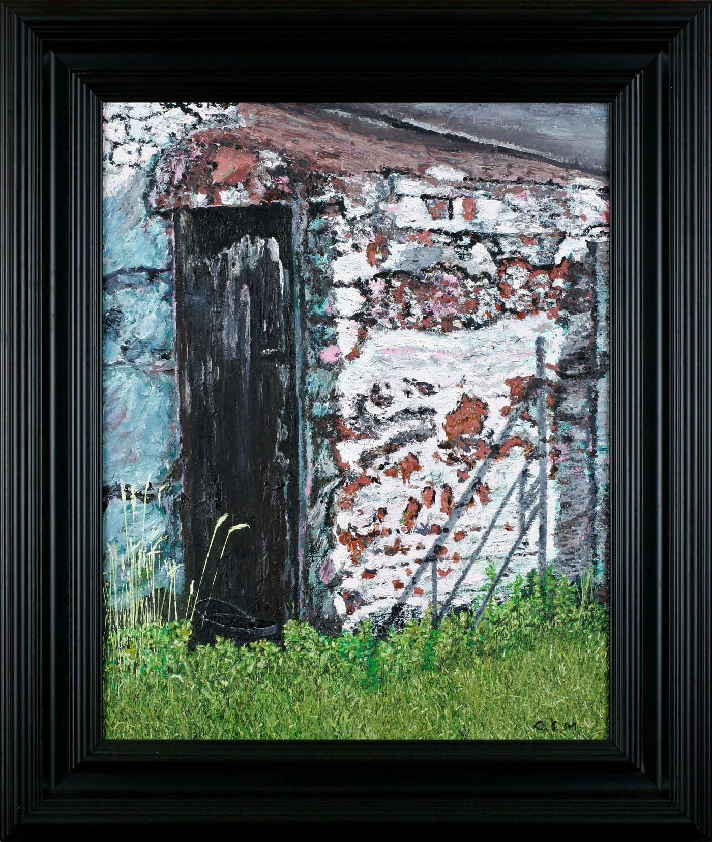 The Old Outhouse Original Oil Painting
