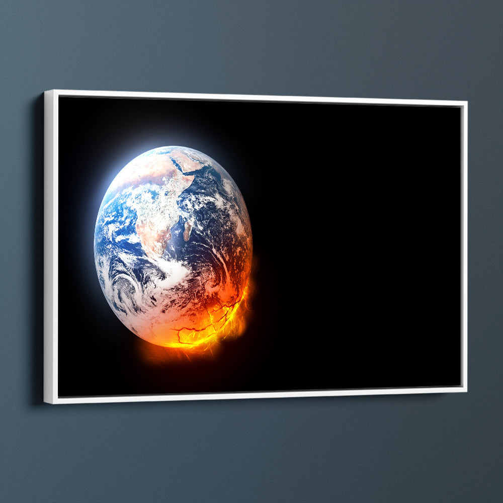 Planet Earth On Fire