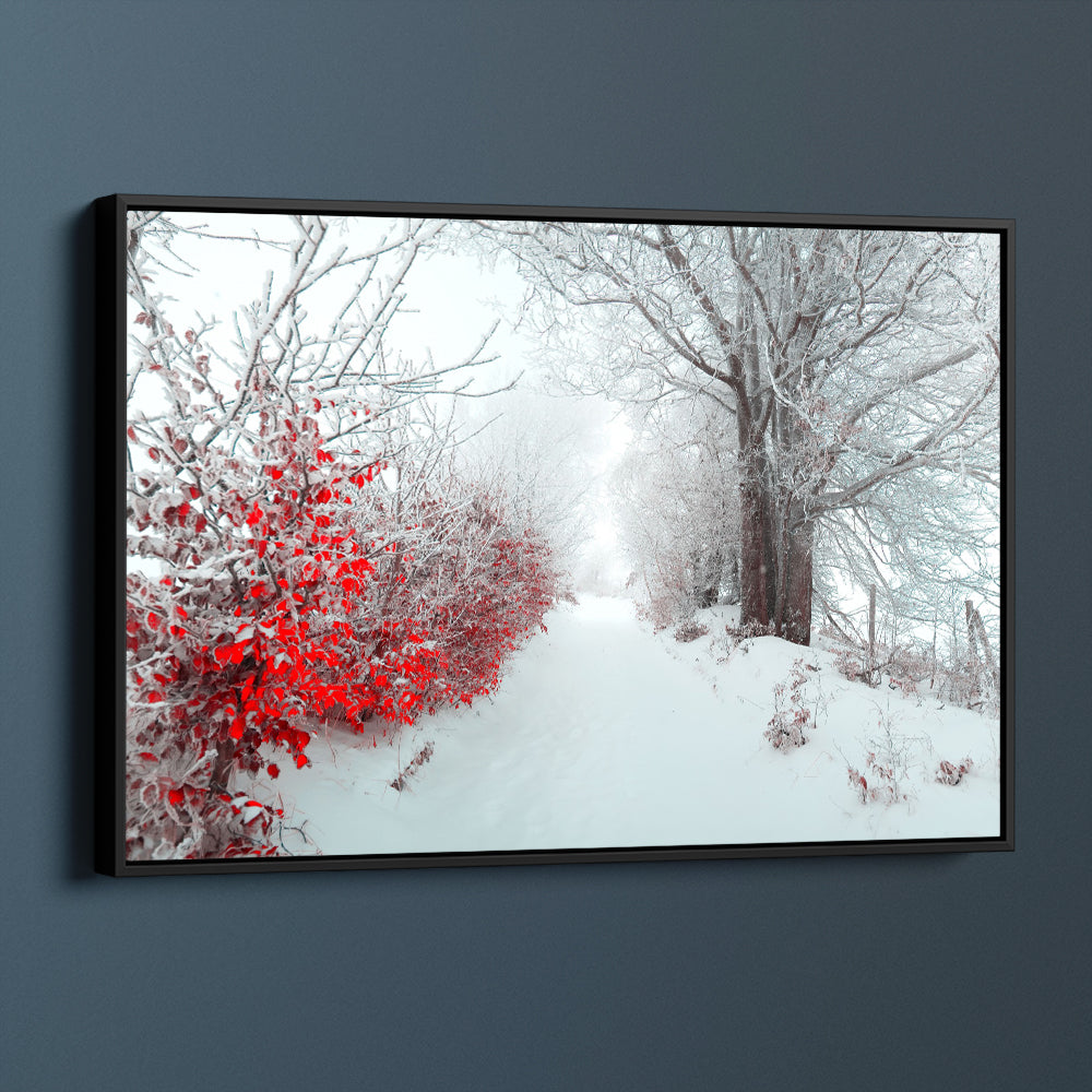 Frosted Red Leaves