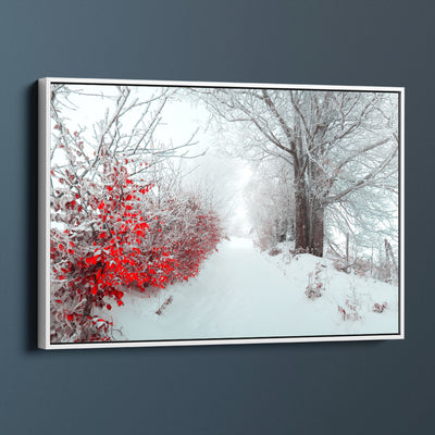 Frosted Red Leaves