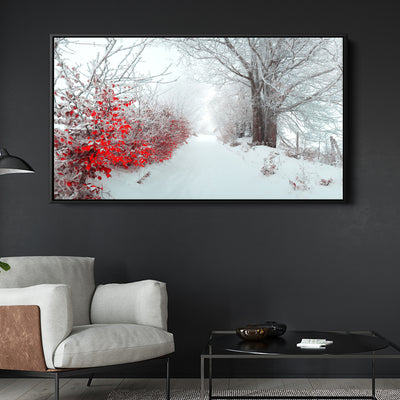 Frosted Red Leaves
