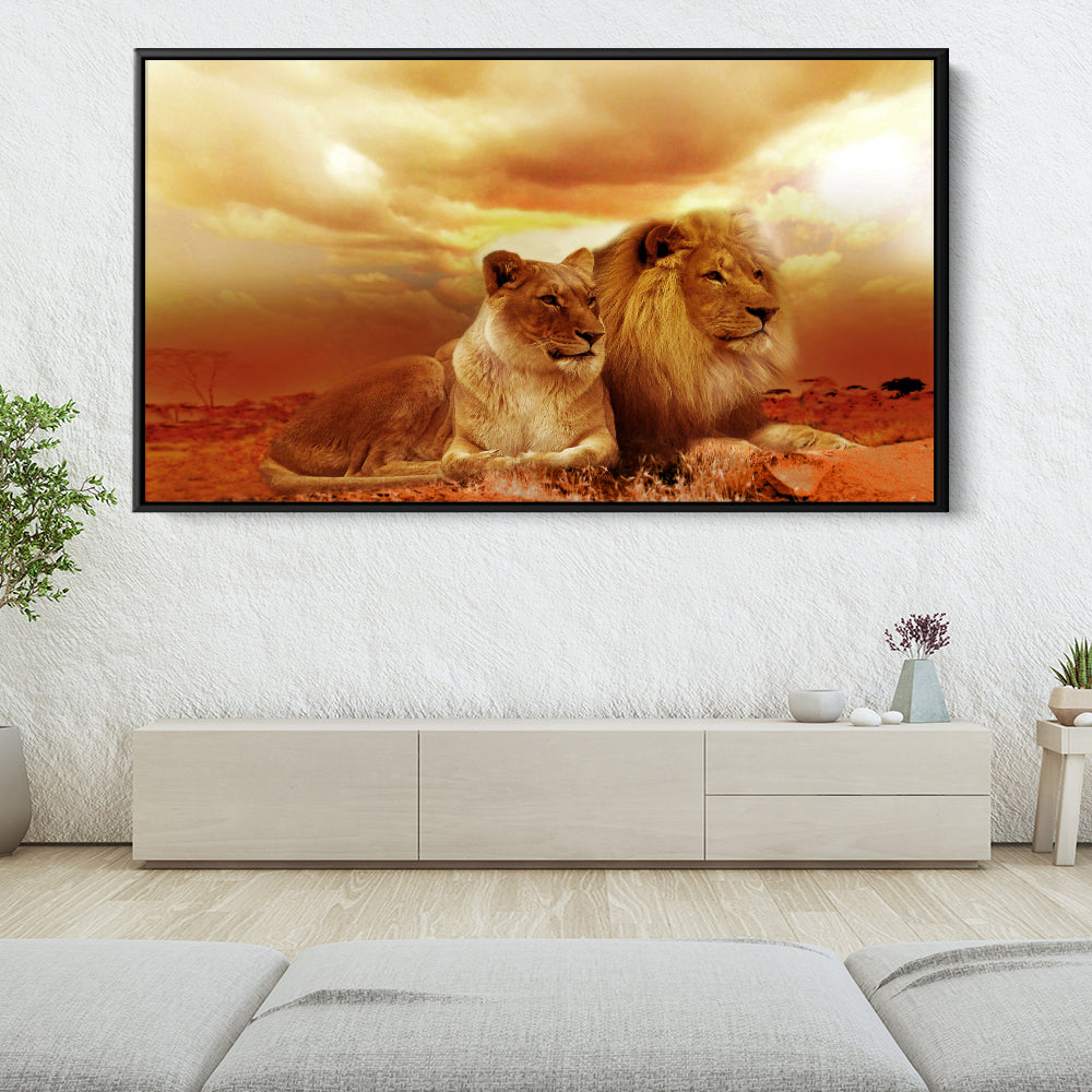 Beautiful Lion Couple