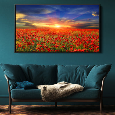 Golden Field Of Poppies