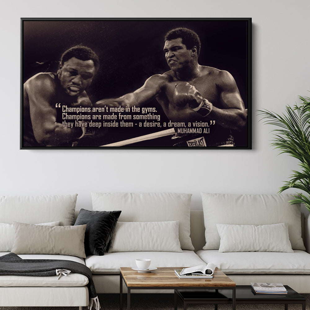 Muhammad Ali Champions Quote