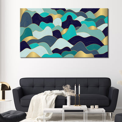 Blue And Gold Waves