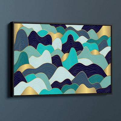 Blue And Gold Waves