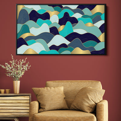 Blue And Gold Waves