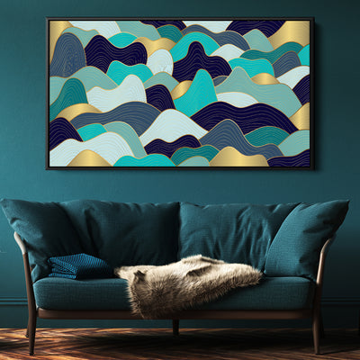 Blue And Gold Waves