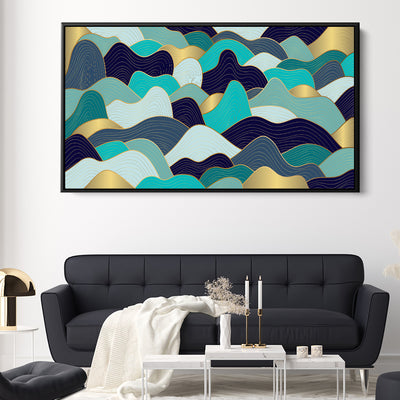 Blue And Gold Waves