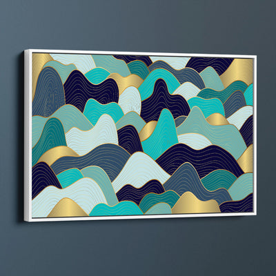 Blue And Gold Waves