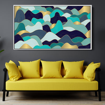 Blue And Gold Waves