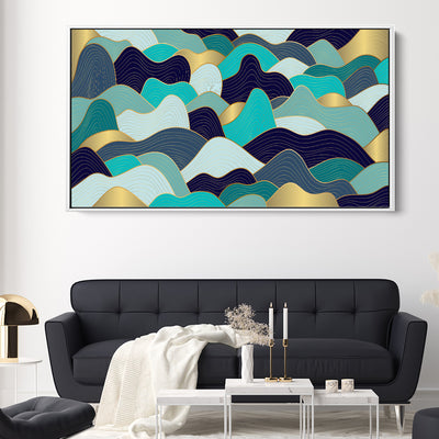 Blue And Gold Waves