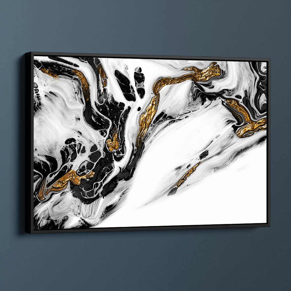 Liquid Gold Abstract Marble Effect