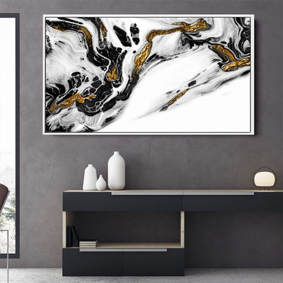 Liquid Gold Abstract Marble Effect