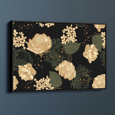 Floral Green And Gold