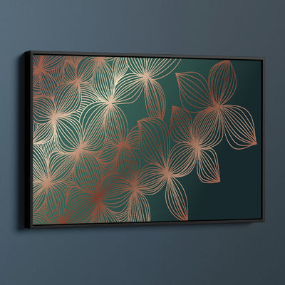 Shimmering Emerald Flowers