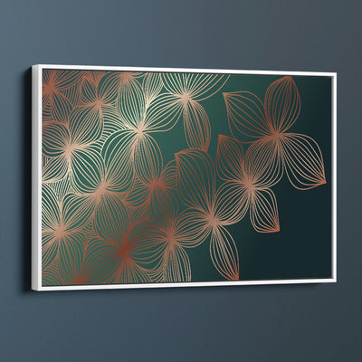 Shimmering Emerald Flowers