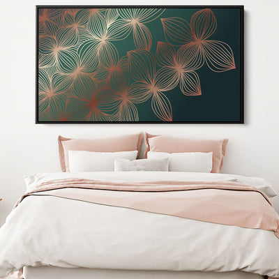 Shimmering Emerald Flowers