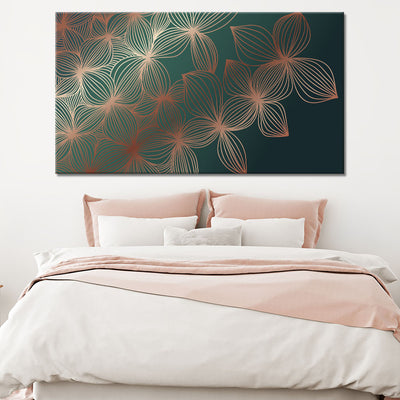 Shimmering Emerald Flowers