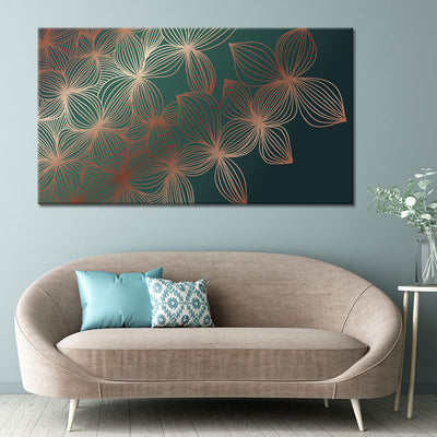 Shimmering Emerald Flowers