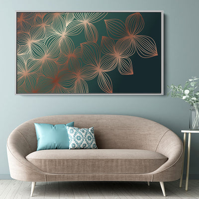 Shimmering Emerald Flowers
