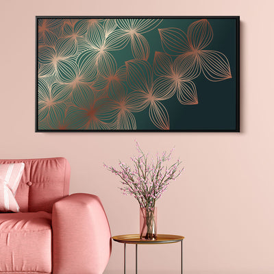 Shimmering Emerald Flowers
