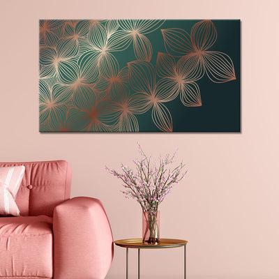 Shimmering Emerald Flowers