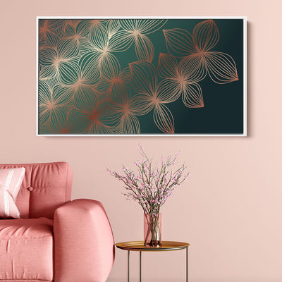 Shimmering Emerald Flowers
