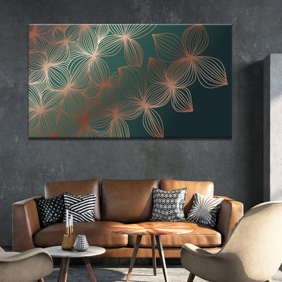 Shimmering Emerald Flowers