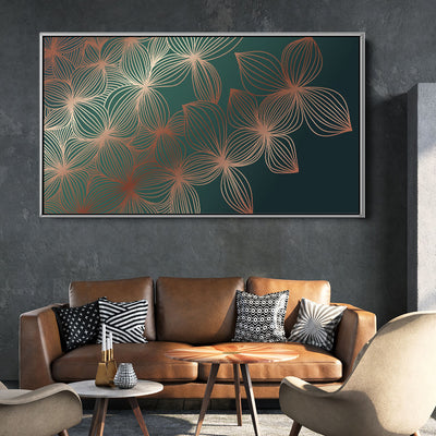 Shimmering Emerald Flowers
