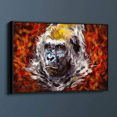 Gorilla In The Leaves