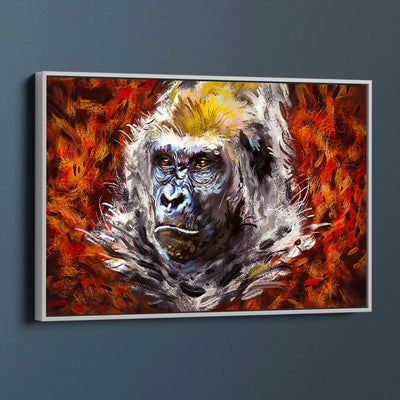Gorilla In The Leaves