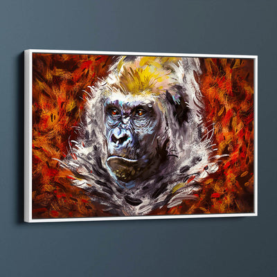 Gorilla In The Leaves