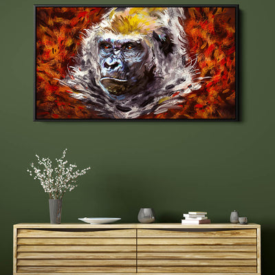Gorilla In The Leaves