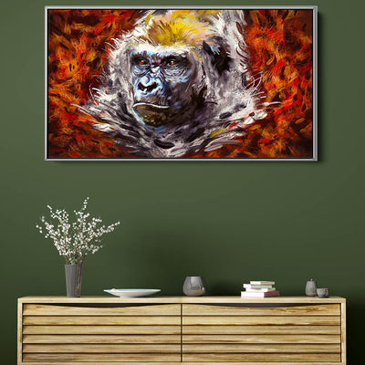 Gorilla In The Leaves