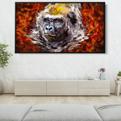 Gorilla In The Leaves