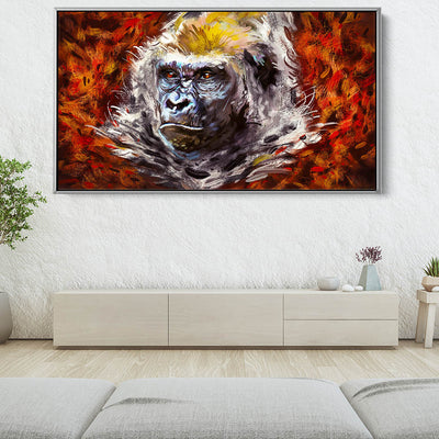 Gorilla In The Leaves