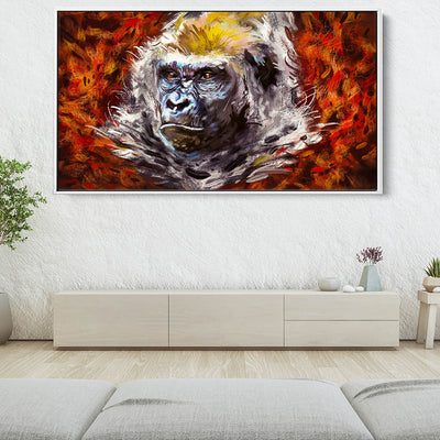 Gorilla In The Leaves
