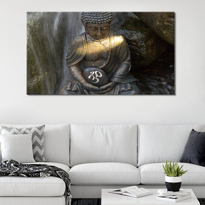 Waterfall Meditating Buddha