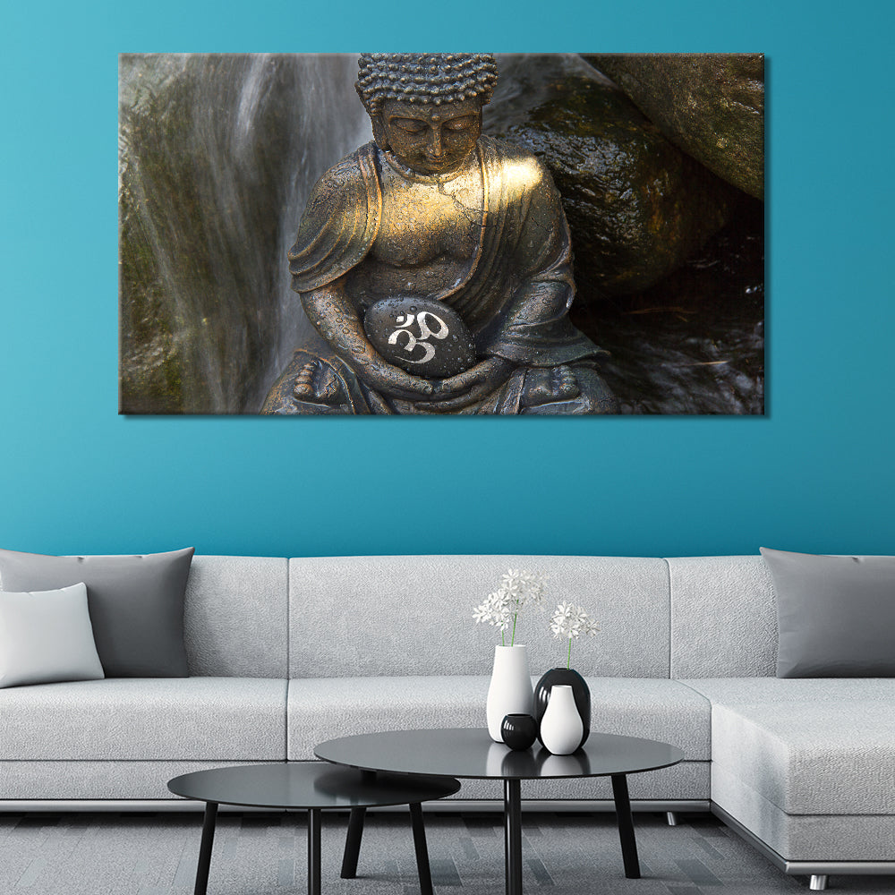 Waterfall Meditating Buddha