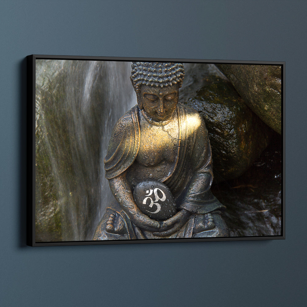 Waterfall Meditating Buddha