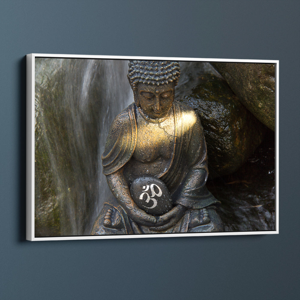 Waterfall Meditating Buddha