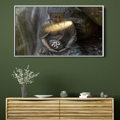 Waterfall Meditating Buddha